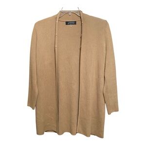 Kasper Women's Tan Sweater Coat PM